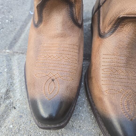 Roper Western Boots Womens 6.5 Ankle Shorty Dusty Brown - Picture 14 of 14